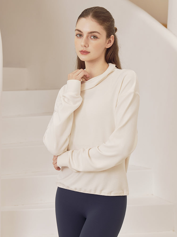 秋冬 両面起毛 ゆったりスウェット ドローストリング