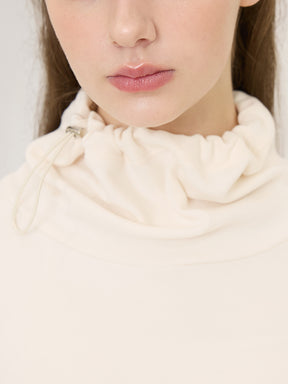 秋冬 両面起毛 ゆったりスウェット ドローストリング