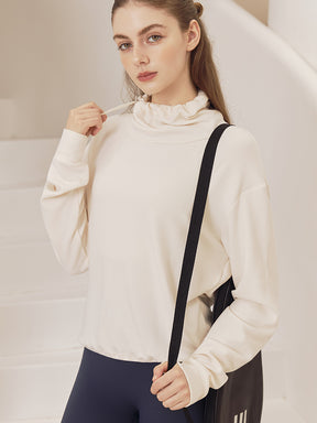 秋冬 両面起毛 ゆったりスウェット ドローストリング