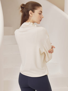 秋冬 両面起毛 ゆったりスウェット ドローストリング