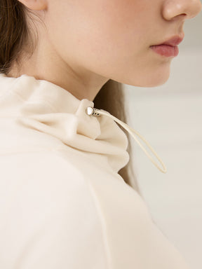 秋冬 両面起毛 ゆったりスウェット ドローストリング