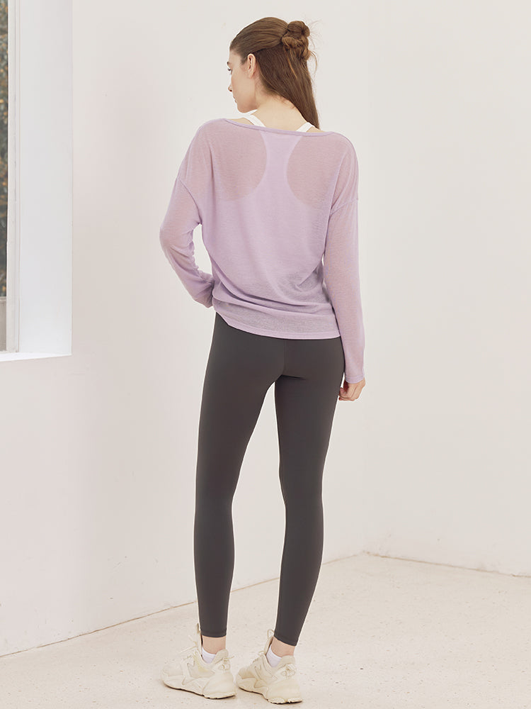 LYCRA®抗菌加工 ヒアルロン酸加工 美尻 レギンス　