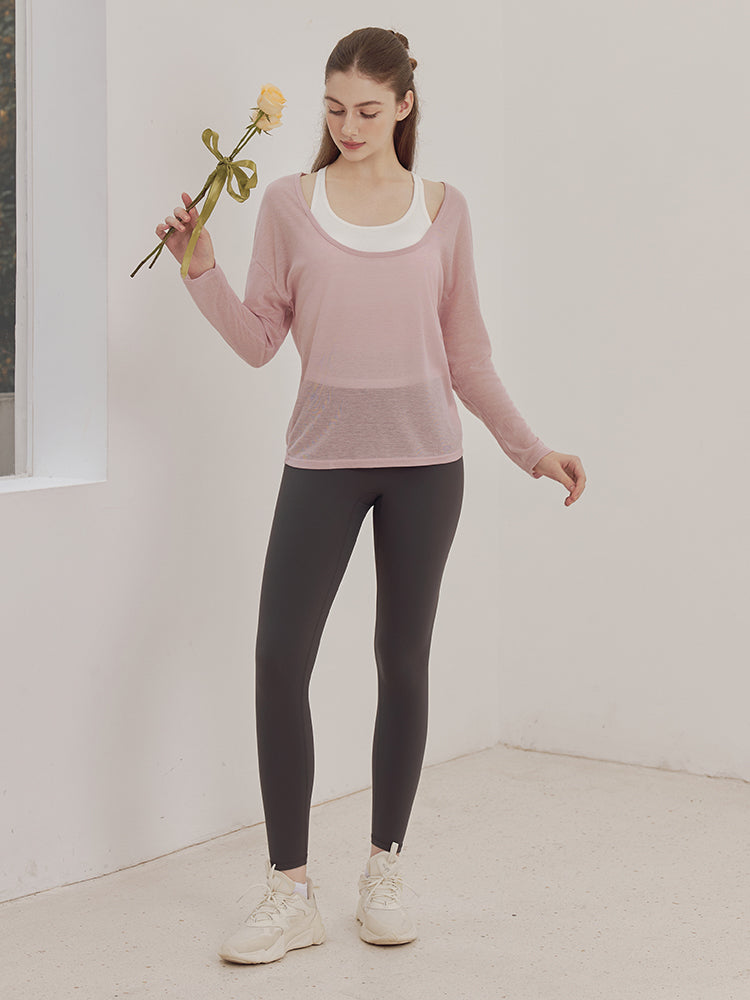 LYCRA®抗菌加工 ヒアルロン酸加工 美尻 レギンス　