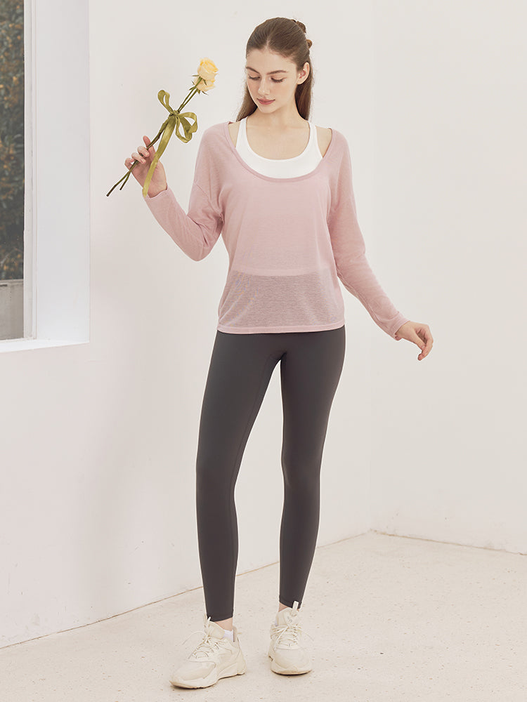 LYCRA®抗菌加工 ヒアルロン酸加工 美尻 レギンス　