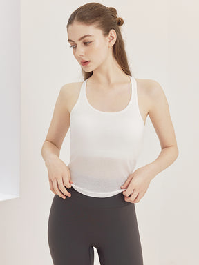 レーサーバック ロング丈 長袖トップス+スポーツブラセット