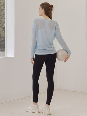 LYCRA®抗菌加工 ヒアルロン酸加工 美尻 レギンス　