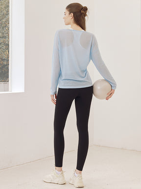 LYCRA®抗菌加工 ヒアルロン酸加工 美尻 レギンス　