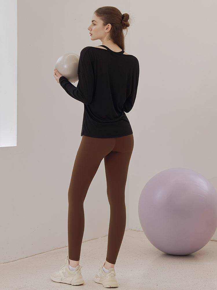 LYCRA®抗菌加工 ヒアルロン酸加工 美尻 レギンス　