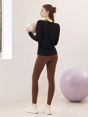 LYCRA®抗菌加工 ヒアルロン酸加工 美尻 レギンス　