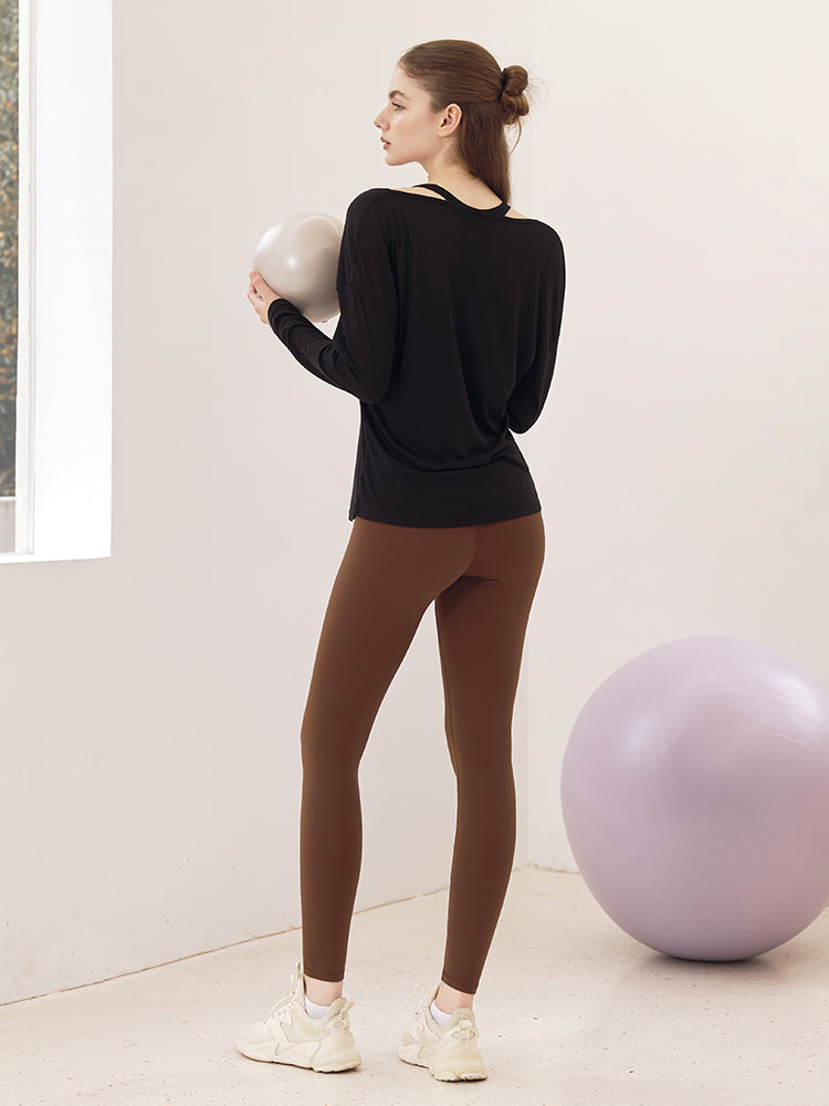 LYCRA®抗菌加工 ヒアルロン酸加工 美尻 レギンス　