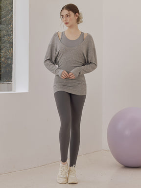 秋冬 裏起毛 ハイウエストレギンス