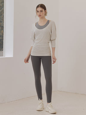 秋冬 裏起毛 ハイウエストレギンス