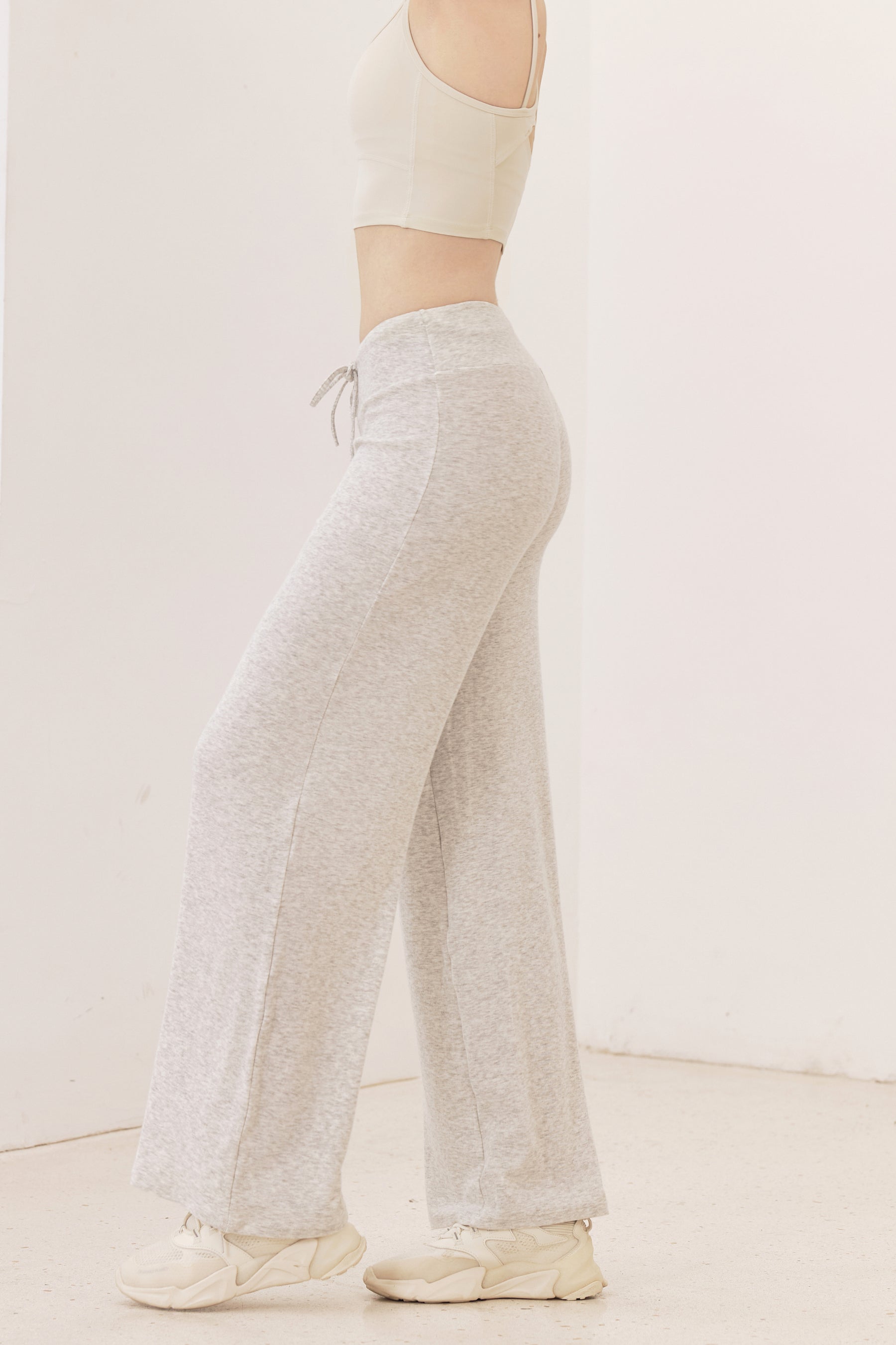 秋冬 ソフト ワイドパンツ