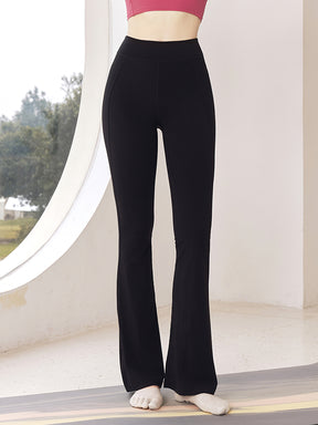 裾後ろスリット入り ミッドライズレギンス