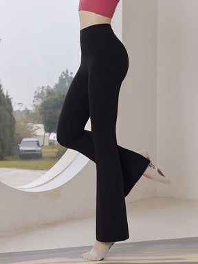 裾後ろスリット入り ミッドライズレギンス