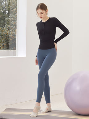 LYCRA®抗菌加工 ヒアルロン酸加工 美尻 レギンス　