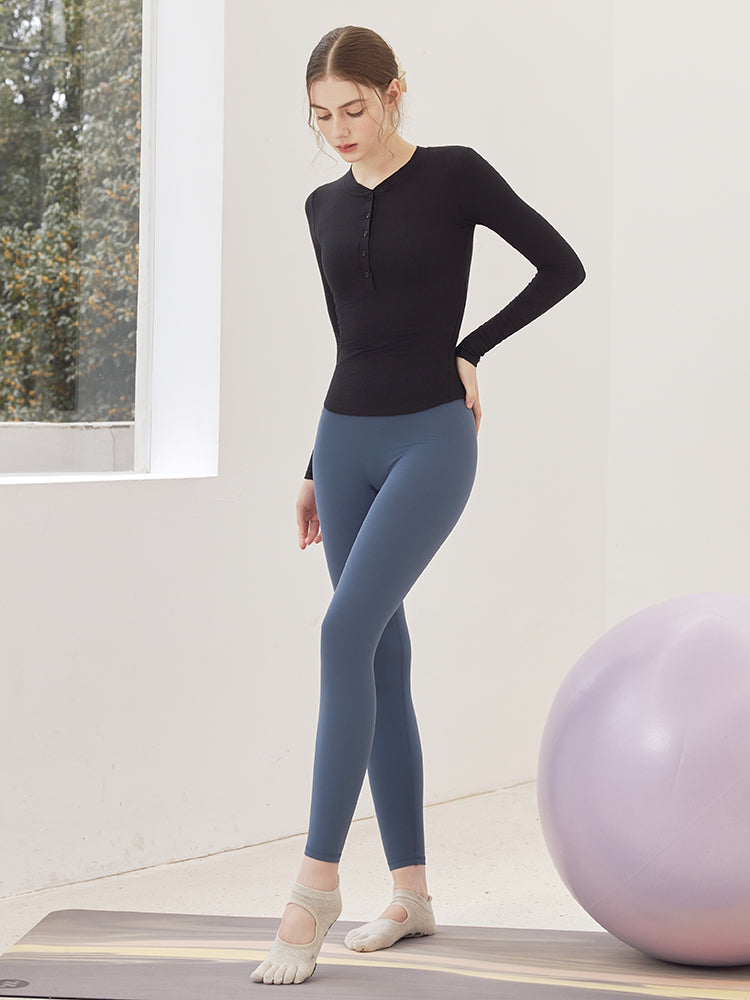 LYCRA®抗菌加工 ヒアルロン酸加工 美尻 レギンス　