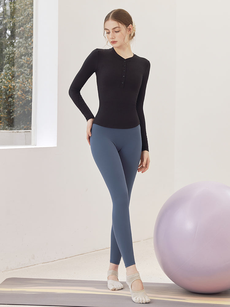 LYCRA®抗菌加工 ヒアルロン酸加工 美尻 レギンス　