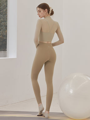 LYCRA®抗菌加工 ヒアルロン酸加工 美尻 レギンス　