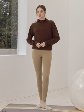 LYCRA®抗菌加工 ヒアルロン酸加工 美尻 レギンス　