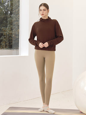 LYCRA®抗菌加工 ヒアルロン酸加工 美尻 レギンス　