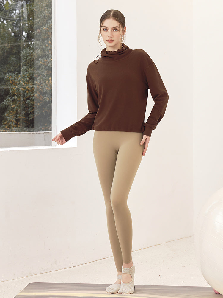 秋冬 両面起毛 ゆったりスウェット ドローストリング