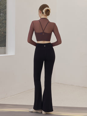 秋冬 裏起毛 美尻 フレアレギンス　