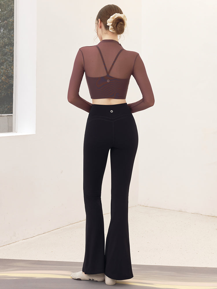 秋冬 裏起毛 美尻 フレアレギンス