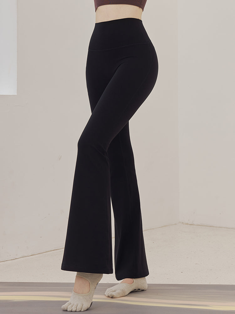 秋冬 裏起毛 美尻 フレアレギンス　