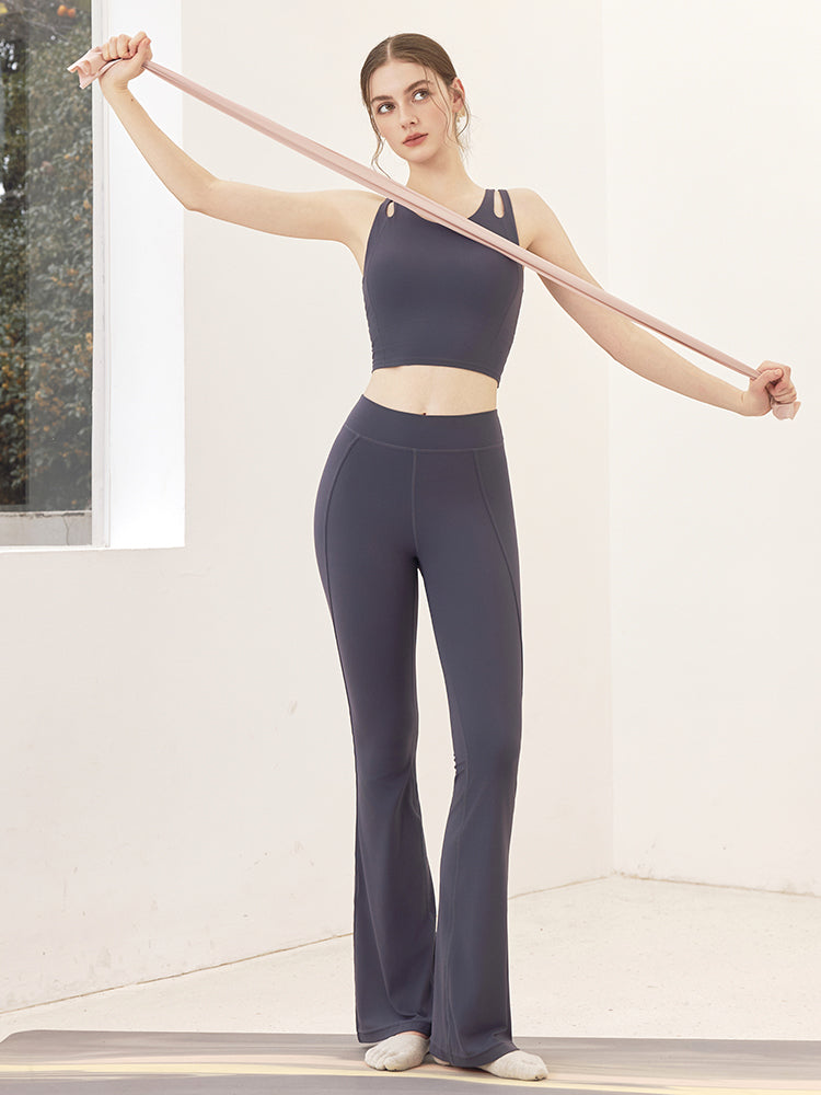 ダブルストラップ スポーツブラ パッド付き