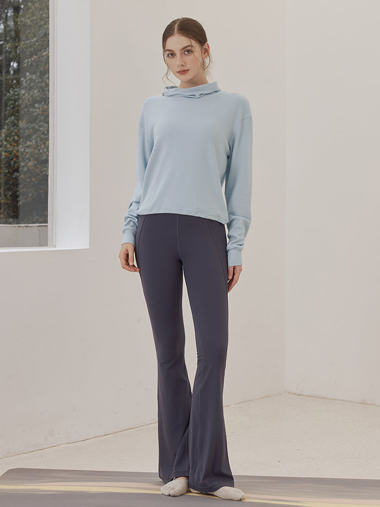 秋冬 両面起毛 ゆったりスウェット ドローストリング