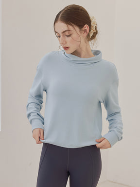 秋冬 両面起毛 ゆったりスウェット ドローストリング