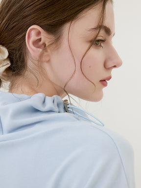 秋冬 両面起毛 ゆったりスウェット ドローストリング