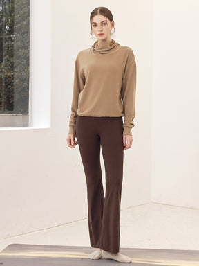 秋冬 両面起毛 ゆったりスウェット ドローストリング