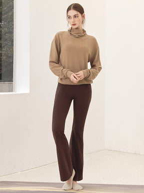 秋冬 両面起毛 ゆったりスウェット ドローストリング