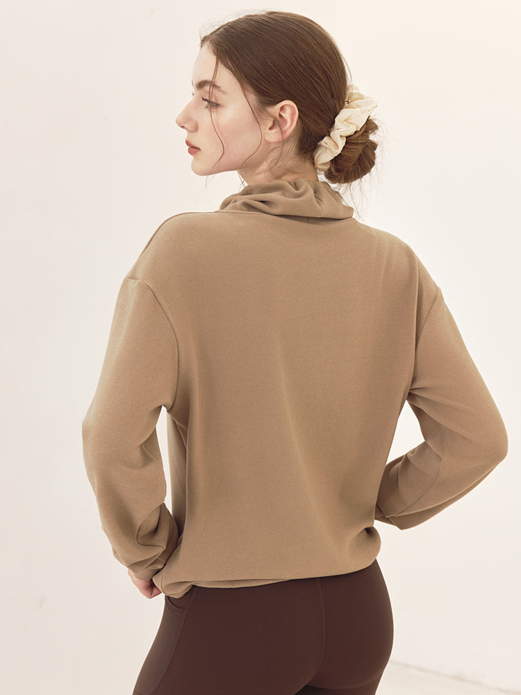 秋冬 両面起毛 ゆったりスウェット ドローストリング