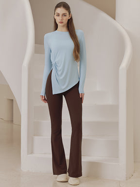 秋冬 アシンメトリーヘム 長袖 スライド入り　　　　　