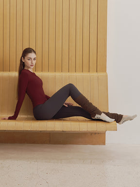 秋冬 裏起毛 ハイウエストレギンス