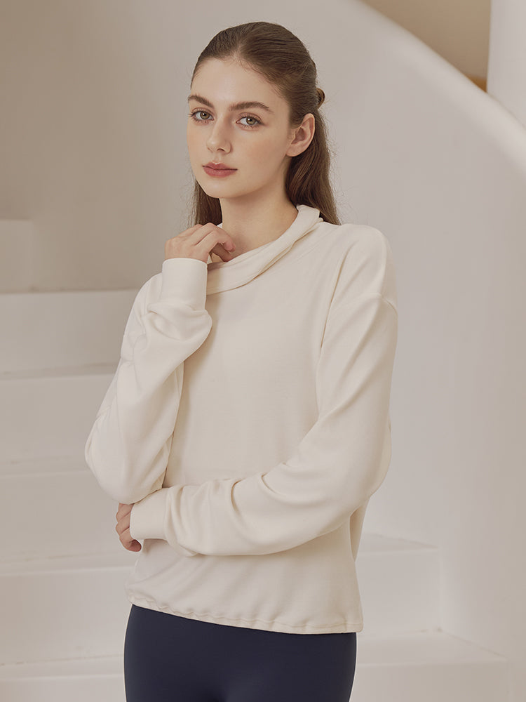 秋冬 両面起毛 ゆったりスウェット ドローストリング