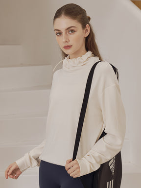 秋冬 両面起毛 ゆったりスウェット ドローストリング