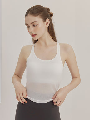 レーサーバック ロング丈 長袖トップス+スポーツブラセット