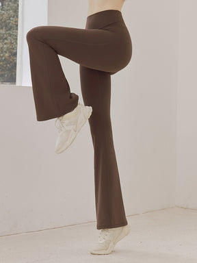 秋冬 裏起毛 美尻 フレアレギンス　