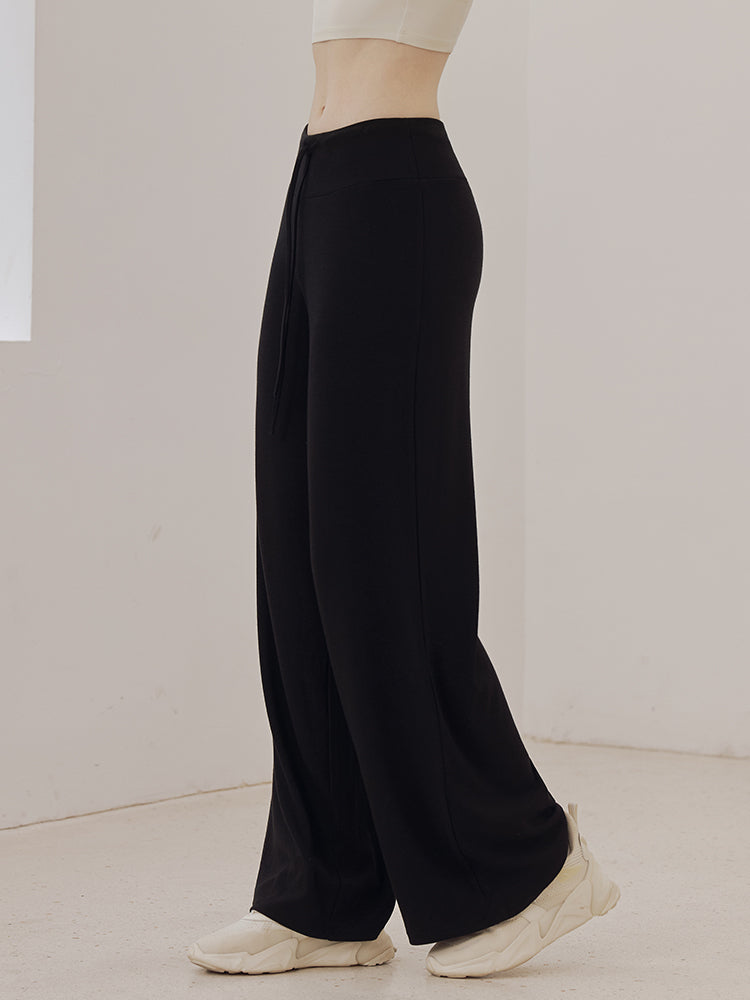 秋冬 ソフト ワイドパンツ