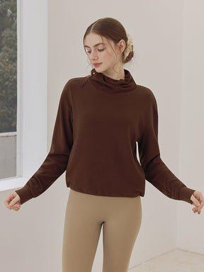 秋冬 両面起毛 ゆったりスウェット ドローストリング