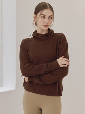 秋冬 両面起毛 ゆったりスウェット ドローストリング