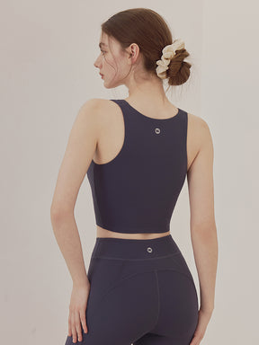 ダブルストラップ スポーツブラ パッド付き