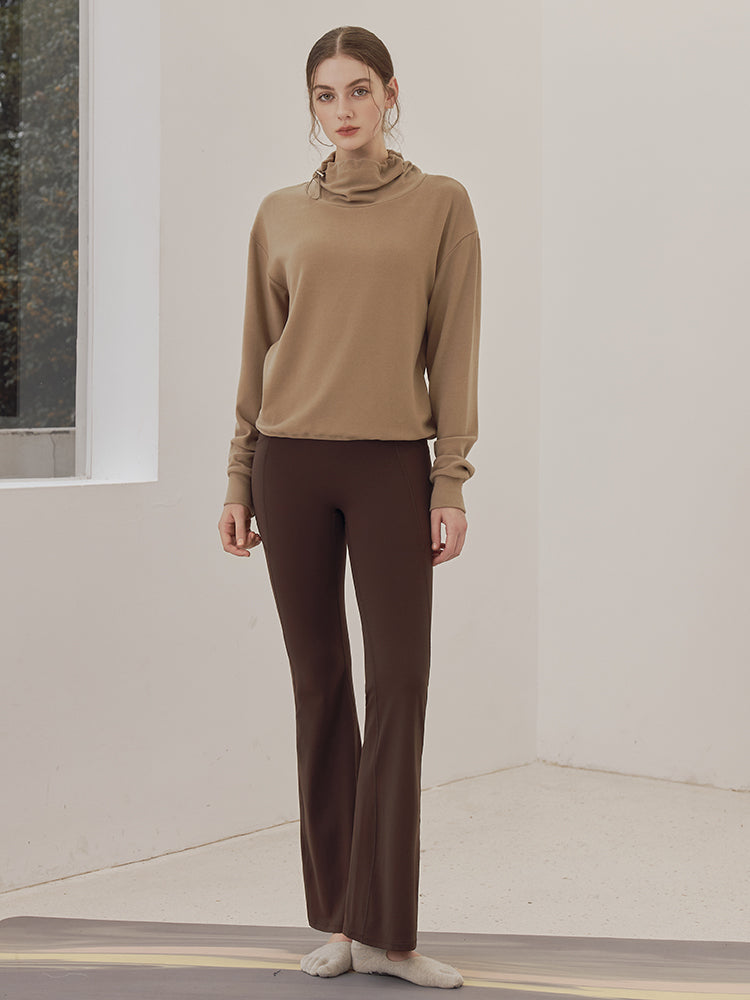 秋冬 両面起毛 ゆったりスウェット ドローストリング