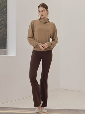 秋冬 両面起毛 ゆったりスウェット ドローストリング