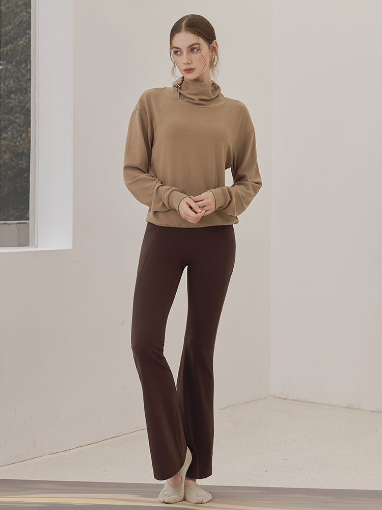 秋冬 両面起毛 ゆったりスウェット ドローストリング