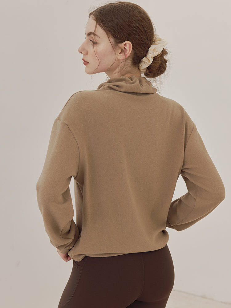 秋冬 両面起毛 ゆったりスウェット ドローストリング